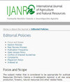 International Journal of Agriculture and Natural Resources雜志封面